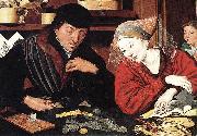 Marinus van Reymerswaele The Banker and His Wife oil